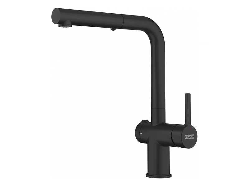 Kitchen Sink tap with a Pull-Out spout and Spray Function from Franke Active L Twist Pull-Out Spray - Black matt - 115.0669.769