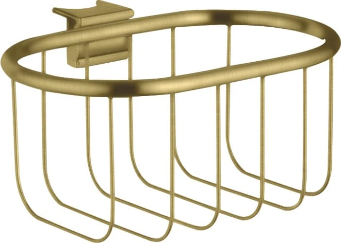 Hansgrohe AXOR Montreux soap basket, for Unica wall rod; color: Brushed Brass
