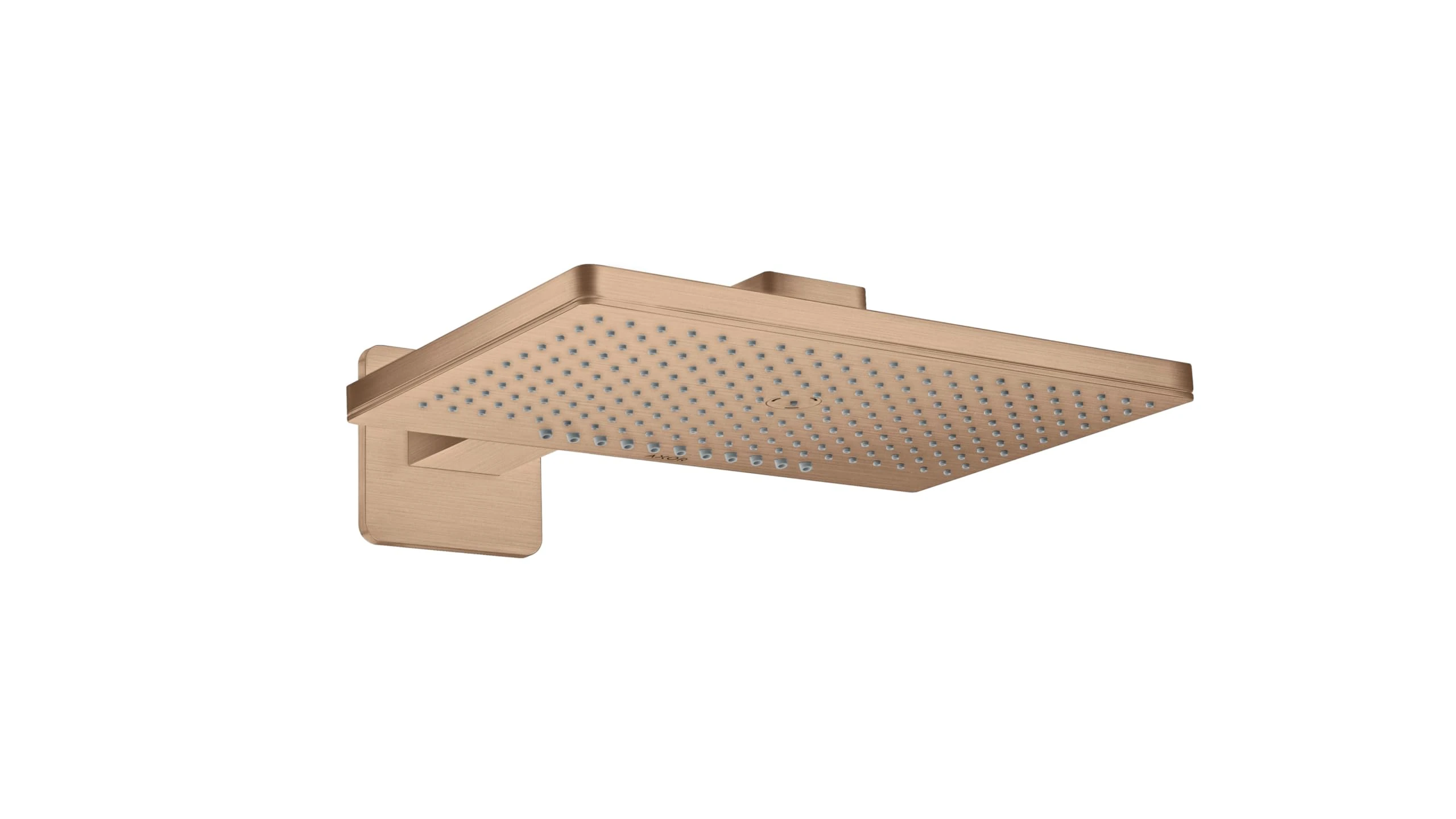 Hansgrohe AXOR ShowerSolutions head shower 460/300 2jet rose, shower arm, Softcube rose; color: Brushed Red Gold