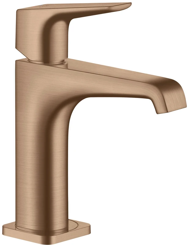 Hansgrohe Axor Citterio E single-lever basin mixer 125 with lever handle without drain set; color: Brushed Red Gold