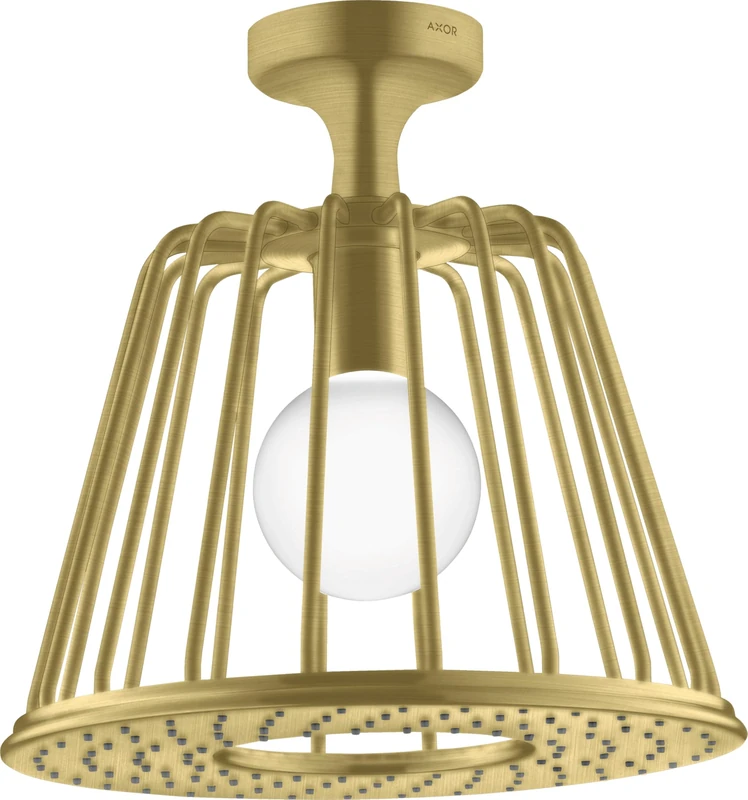 Hansgrohe Axor Starck ShowerSelect LampShower 275 1jet with ceiling connection; color: Brushed Brass