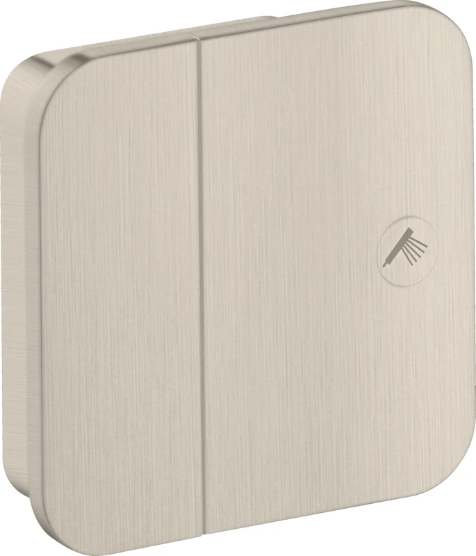 Hansgrohe Axor Starck One flush-mounted shut-off valve; color: Brushed nickel - Image 1