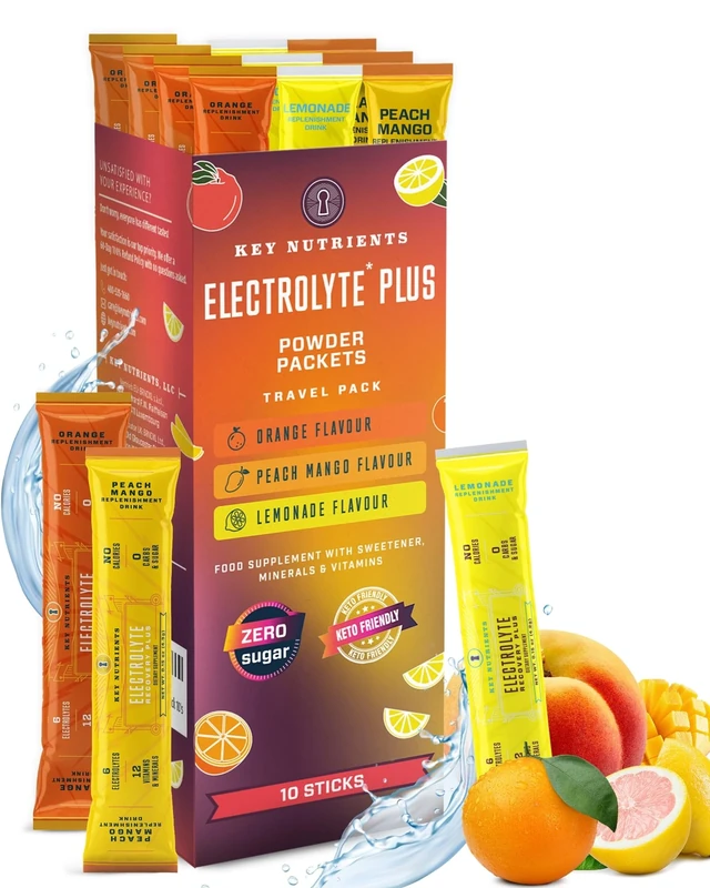 KEY NUTRIENTS Sachets - 950mg Electrolytes, Zero Sugar, No Calories