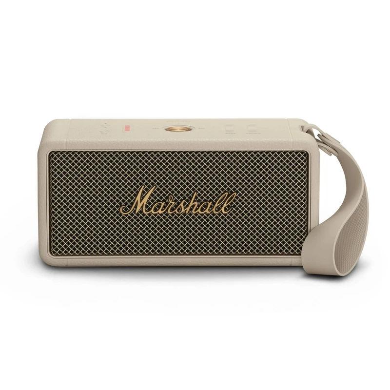 Marshall Middleton Bluetooth Wireless Portable Speaker, 20+ hours portable playtime, water resistent IP67 - Cream