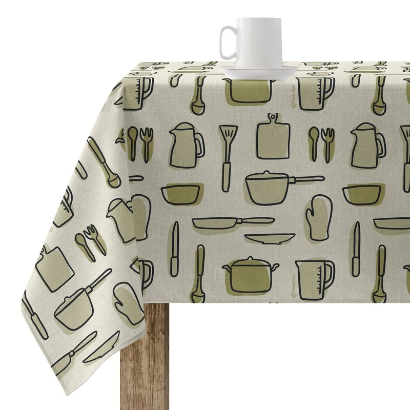 BELUM | Resin Tablecloth Stain-Resistant MasterChef Size: 300 x 140 cm Model: 0400-59 Fabric: 100% Cotton – Tablecloth No Touch Cotton Very Soft – Waterproof Liquid Repellent Tablecloth