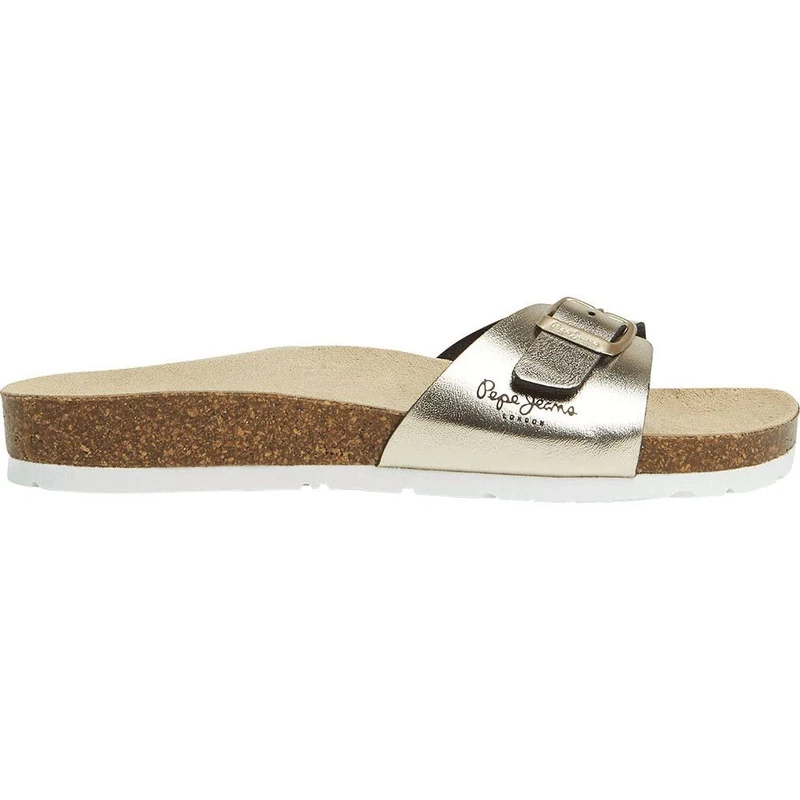 Pepe Jeans Women's Oban Metal W Sandal, Yellow (Golden), 7
