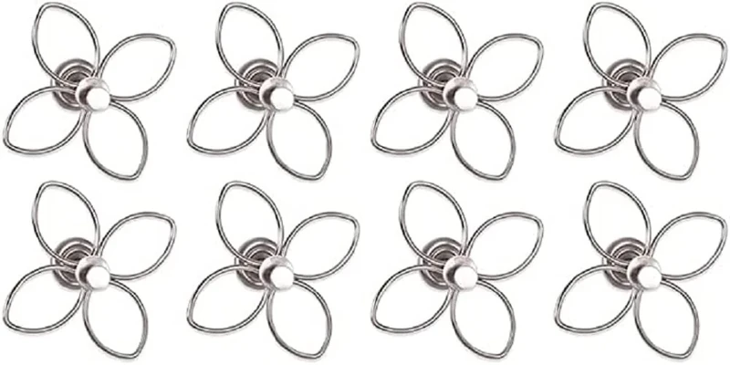 HAKU Möbel Set of 8 Wardrobes Stainless Steel Look, Metal - Size: W 21 cm X H 21 cm X D 12 cm, Style: Modern