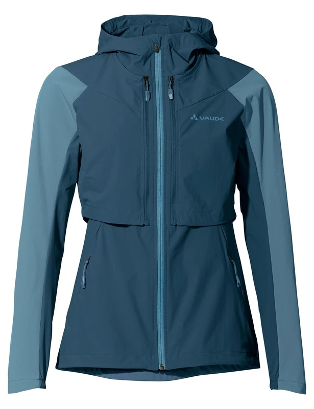 VAUDE Women's Moab Jacket, Dark Sea Plain, 14