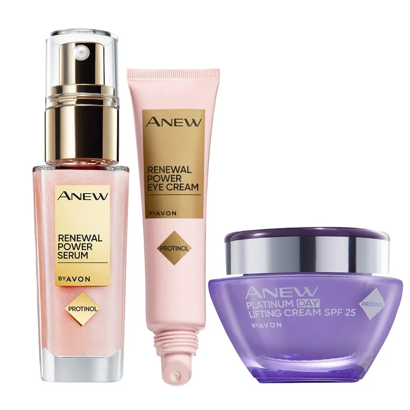 ANEW Protinol Power Platinum regime with Serum, eye cream and day cream - Image 1