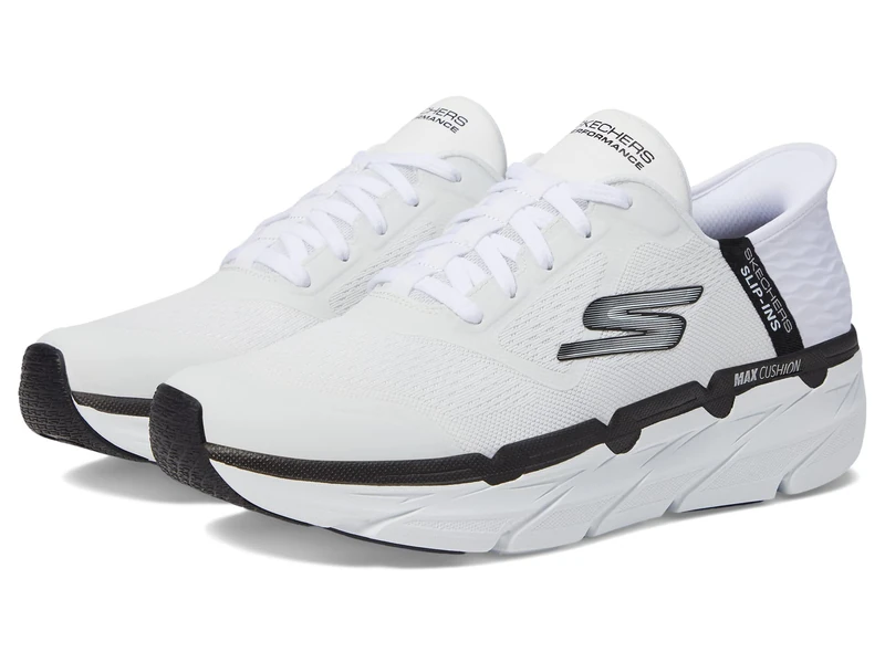 Skechers Men's Hands Free Slip-ins Max Cushion Premier Ascendant Sneaker, White/Black, 7 UK Wide - Image 1