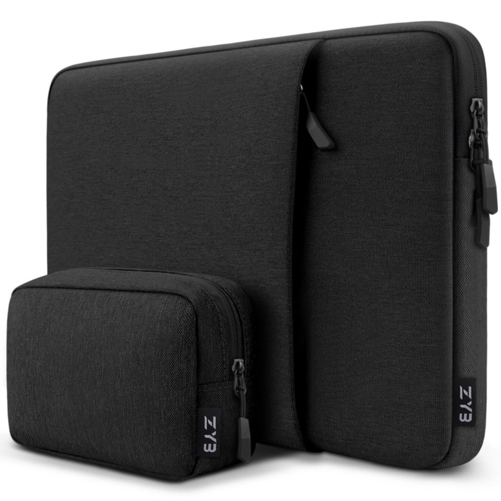 ZYB Laptop Case 13 Inches, 13 Laptop Sleeve Case for MacBook Air 13 13.6 2022 2020-2018 M2 A2681/M1 A2337/A2179/A1932, MacBook Pro 13 M2 M1 2022-2016, Ipad Pro 12.9 2022-2018 M2 M1 Surface Pro, Black