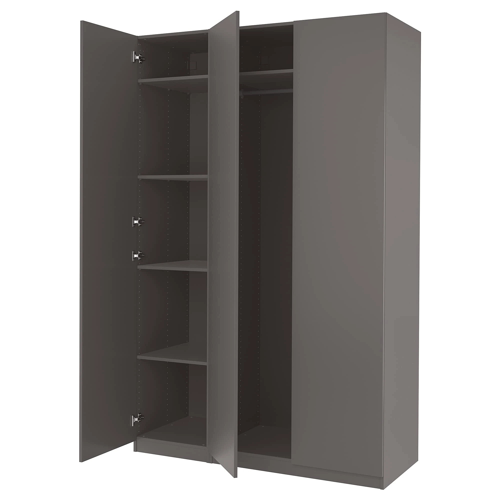 IKEA Pax/FORSAND Wardrobe Combination, 150x60x236 cm, Dark Grey/Dark Grey