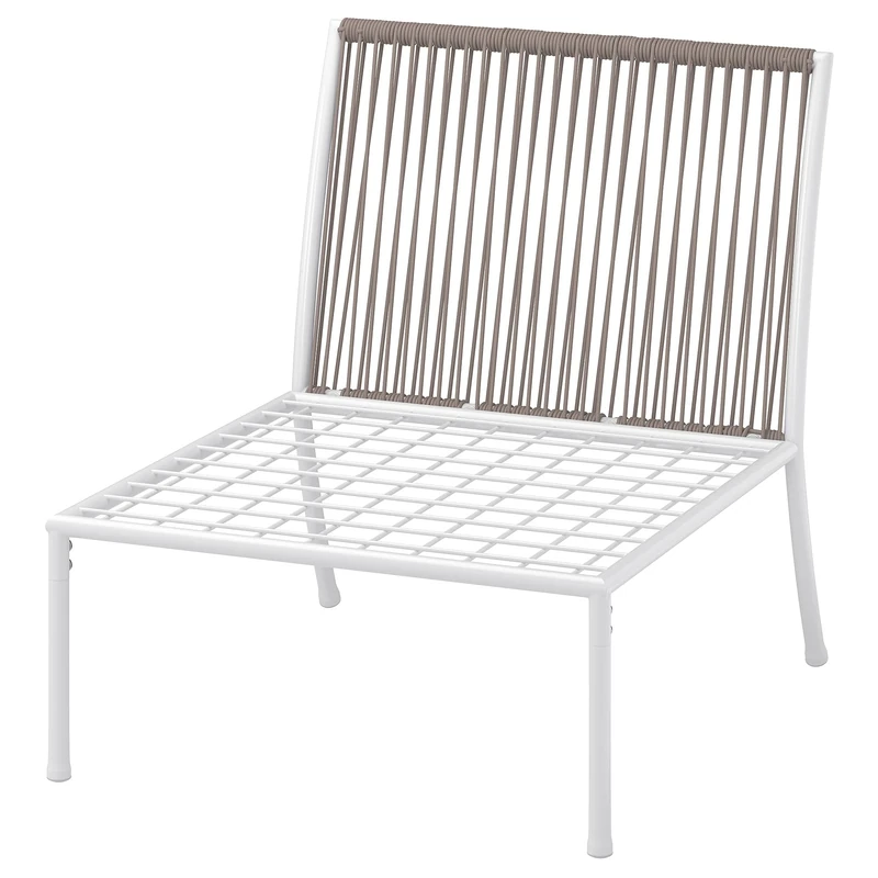 IKEA SEGERÖN one-seat Section, Outdoor, White/Beige