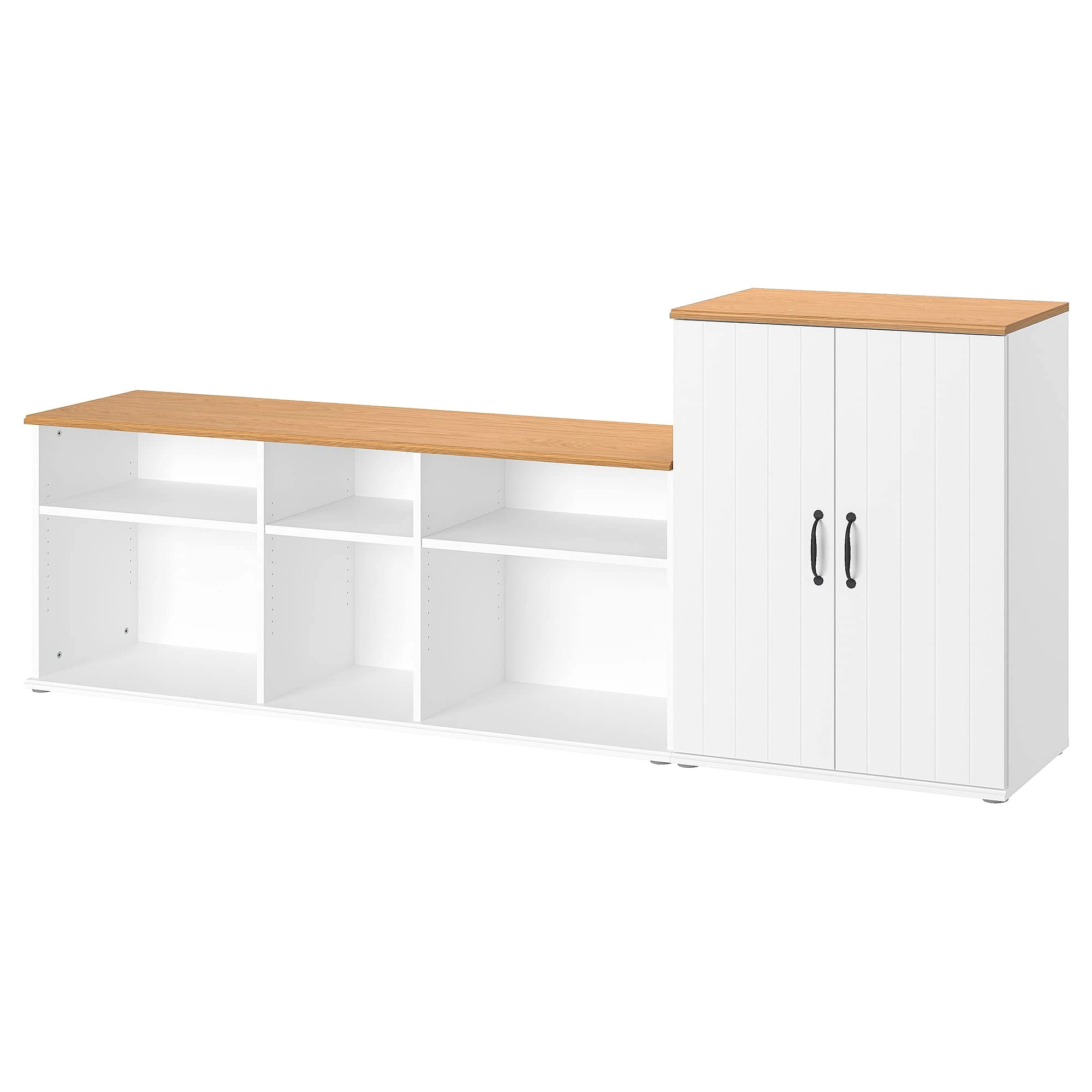 IKEA SKRUVBY TV Storage Combination, 226x38x90 cm, White