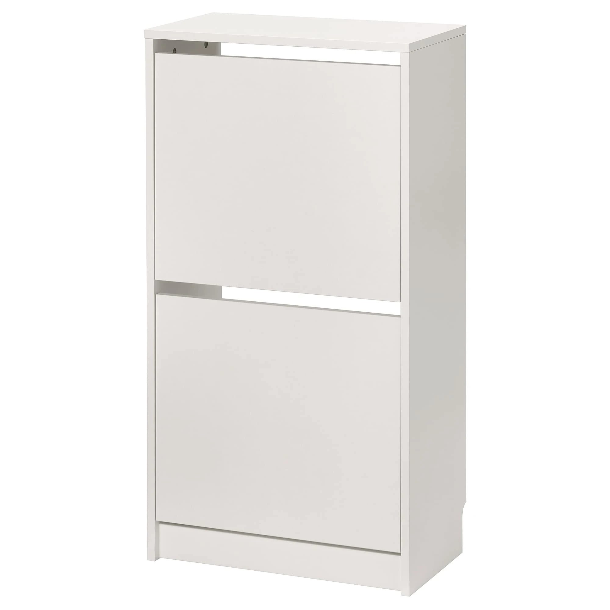 Ikea BISSA shoe cabinet with 2 compartments, 49x28x93 cm, white