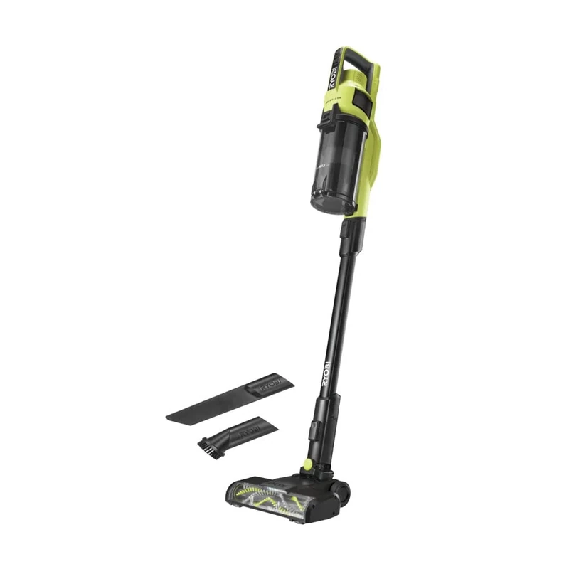 RYOBI 18 V ONE+ Brushless Cordless Floor Vacuum Cleaner RSV18BL-0 (Air Flow 900 Lodermin, Air Watts 90, Container Volume 800 ml, without Battery and Charger), Green & Anthracite