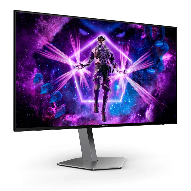 AOC AGON PRO AG276QZD - 27 Inch QHD Gaming Monitor. OLED, 240Hz, 0.03ms, G-Sync, HDR10, Light FX, E-Sports stand design, USB Hub (2560 x 1440 240Hz, HDR10, HDMI 2.0 / DP 1.4 / USB 3.2)