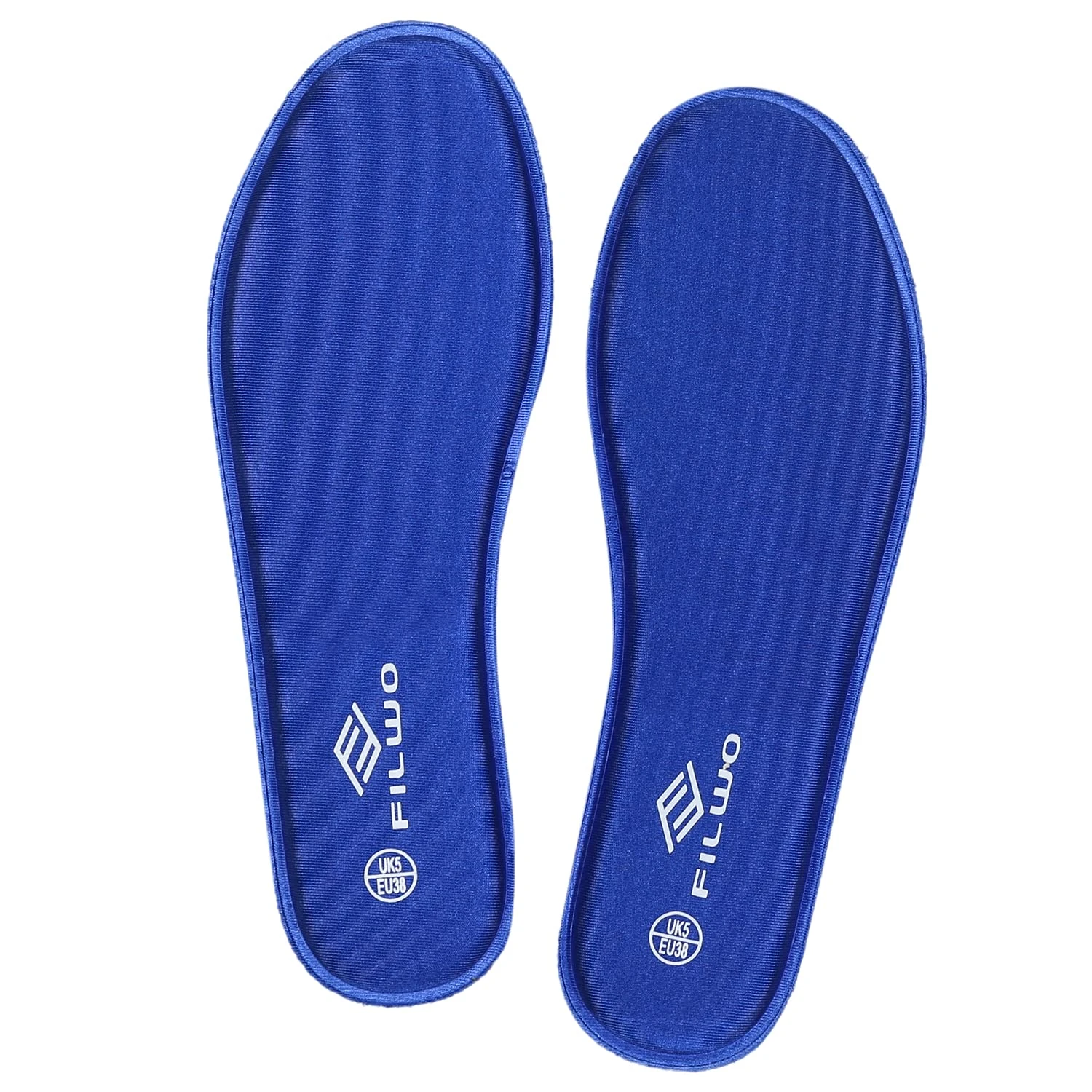 FILWO Men’s Memory Foam Insoles - Comfort Inner Soles for Trainers, Sneakers, Sports Shoes, Work Boots, Walking Shoes, Size 10 UK M, Navy
