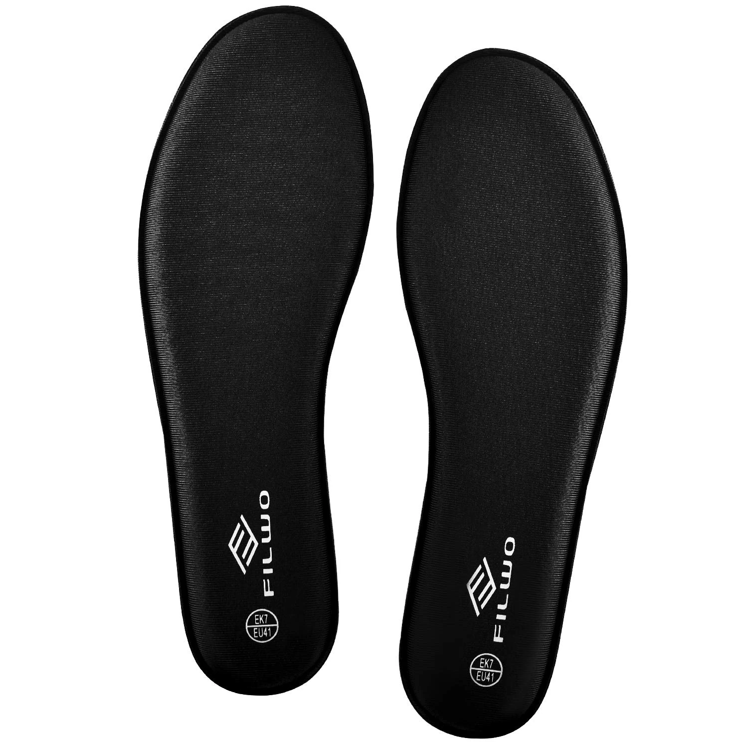 FILWO Men’s Memory Foam Insoles - Comfort Insoles Cushioned Shoe Insoles for Trainers Sneakers Sports Shoes Work Boots and Walking Shoes, Comfort Inner Soles, Size 7 UK M, Black