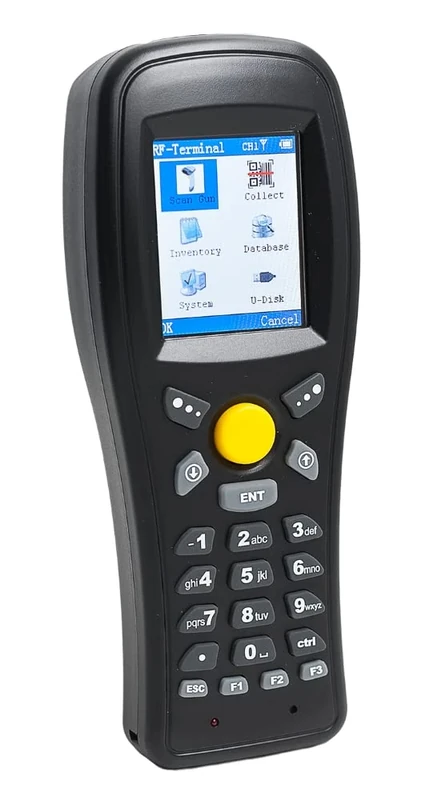 Data Collector with QR Scanner and Docking Station, Ergonomic Design, Color Display and Easy-to-read Keyboard, Three Scanning Modes, Memory Mode for up to 50,000 Codes, Inventory Mode, HDWR HD-PS8B 2D