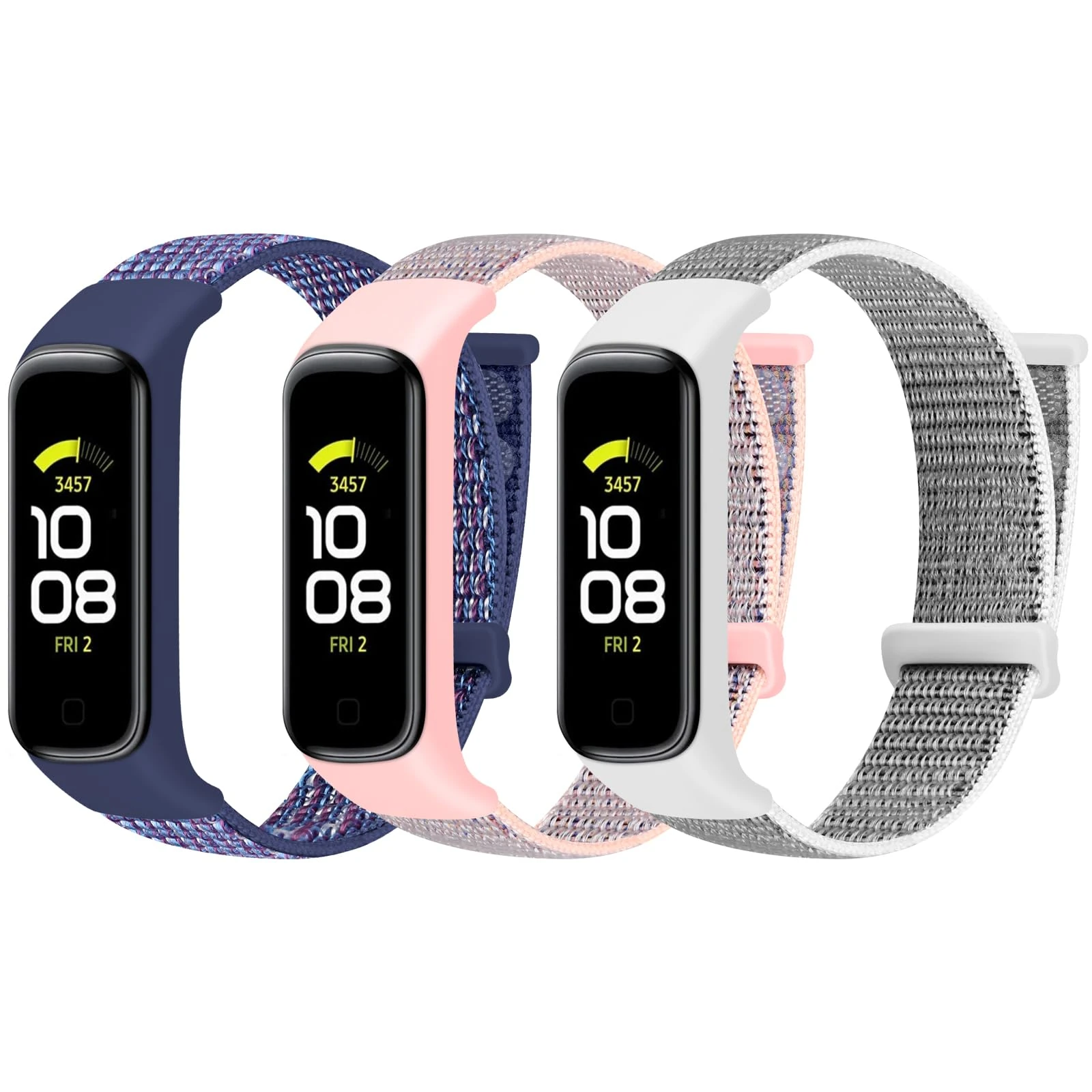 TumpCez Solo Loop Nylon Strap Only Compatible with Samsung Galaxy Fit 2 Strap for Women Men, Adjustable Sports Replacement Wristband for Galaxy Fit 2