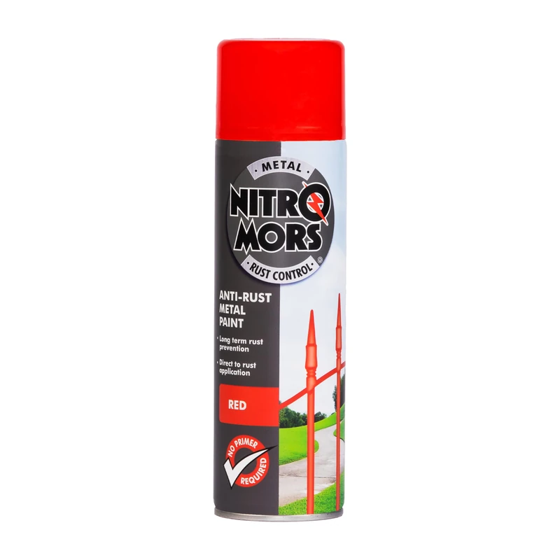 Nitromors Anti- Rust Smooth Metal Paint Red 500ml (NSR500)