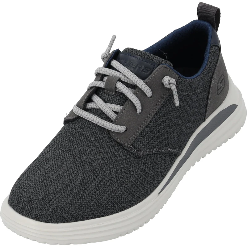 Skechers Men's Proven Gladwin Sneaker, Charcoal Mesh, 9.5 UK