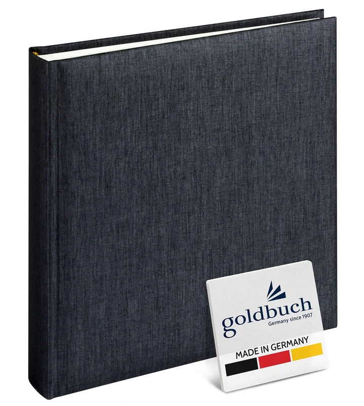 goldbuch Charcoal Linen Photo Album 25 x 25 x 4 cm