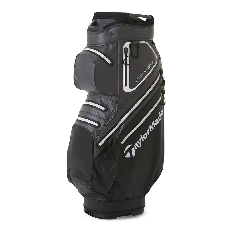 TaylorMade 2023 StormDry Cart Bag (Black/Grey/White)