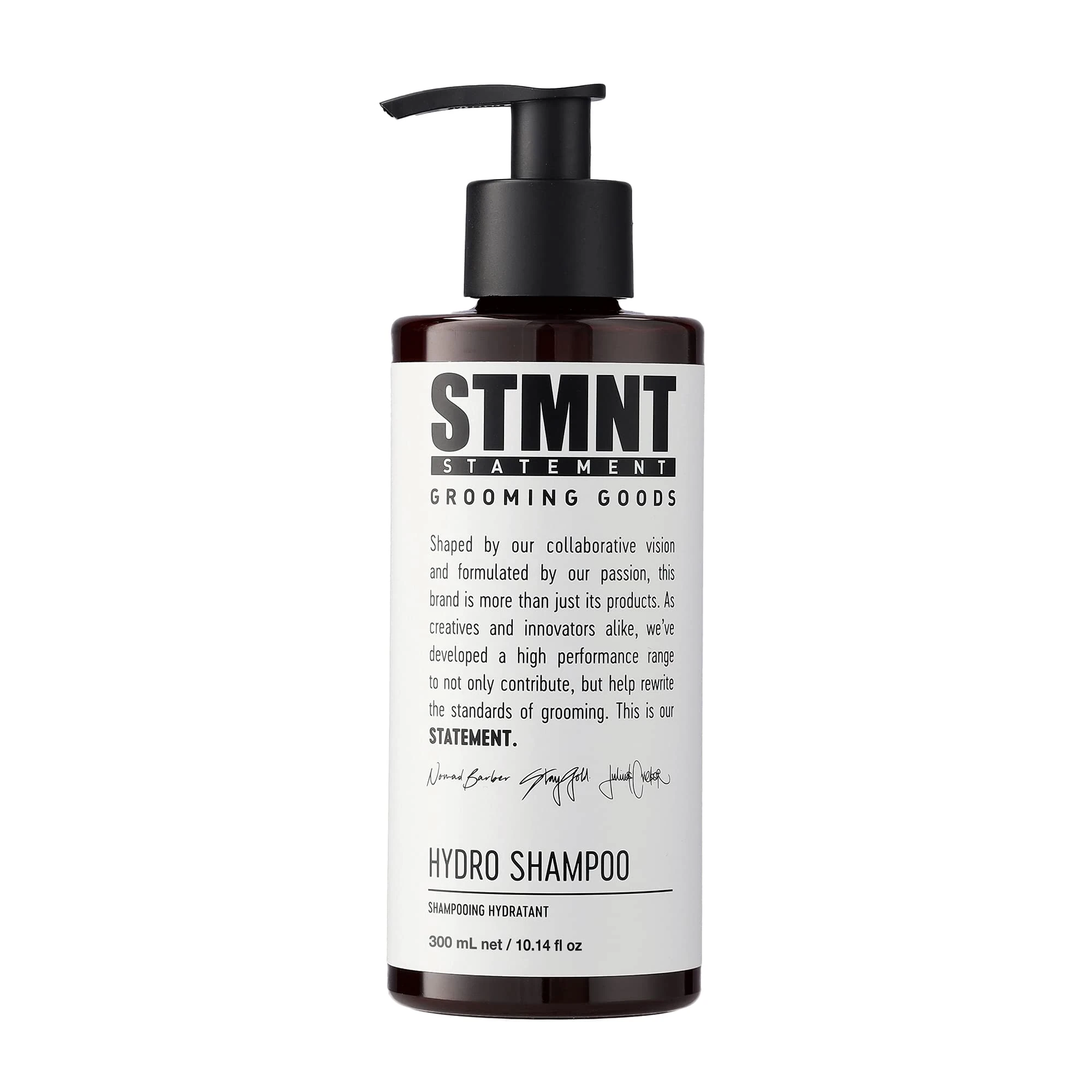 STMNT Grooming Goods Hydro Shampoo 300ml | Nourishing for hair and beard | Strengthens the hair | Free-from sulfates and silicone oils