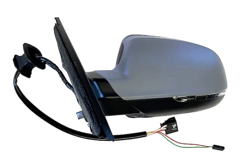 Rearview mirror made for AUDI A4 from 2010 to 2015 Left side el. risc c/Primer c/Arrows+Assist 8K1857409AG01C