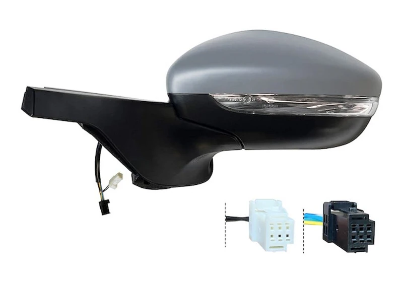 Rearview mirror made for CITROEN C3 from 2018 onwards Left side electric heated. c/Primer c/Arrow + BLIS