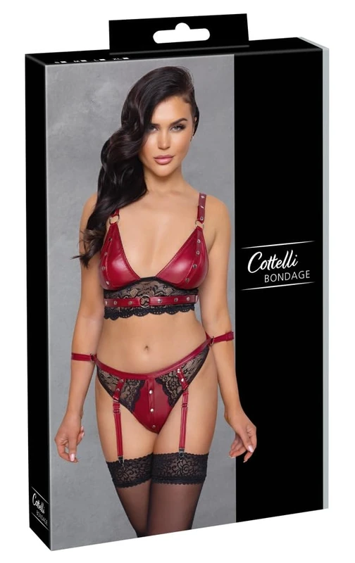 Cottelli BONDAGE Set Rot L
