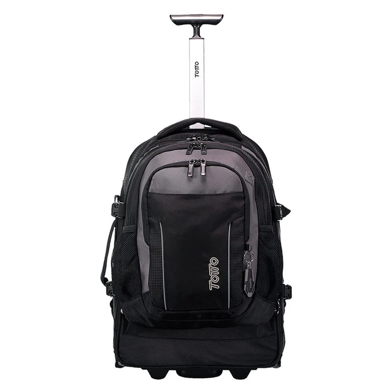 TOTTO, Collapse Unisex Adult Grey Folding Backpack One Size, Black/White, Normal - Image 1