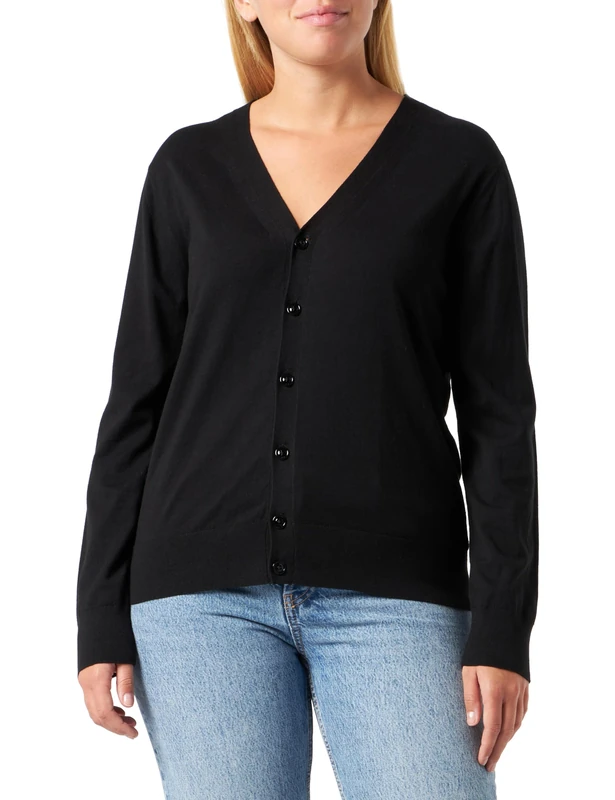 G-STAR RAW Core Cardigan Knit Fabrics for Women, Dk Black, S