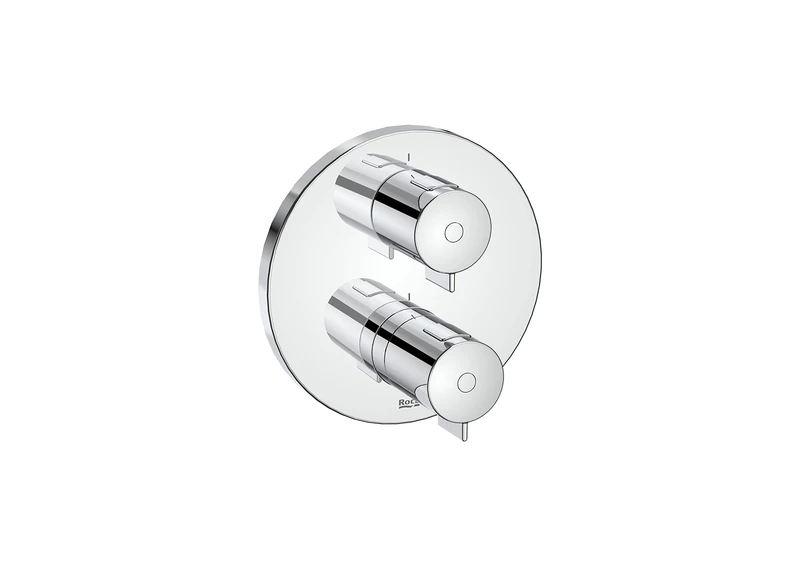 Roca A5A2M18C00 Thermostat Installation Kit 1-Way T-500 Including Sub-Assembly and Rosette - Image 1