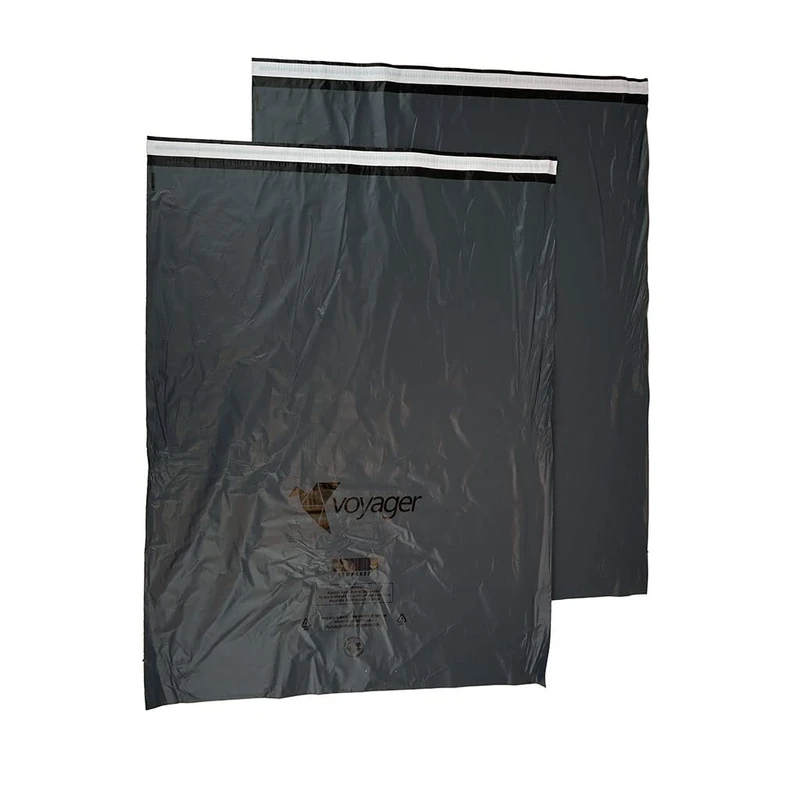 All Pack Voyager Mailing Bags Grey 30% regran 600mm x 750mm + 40mm Lip c/w Peel and Seal perm Strip, Pack of 500 - Image 1