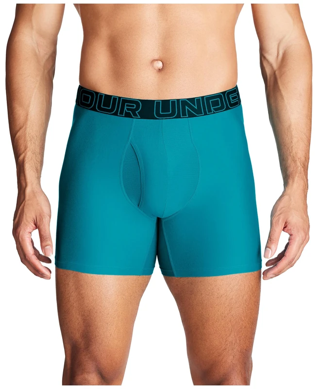 Under Armour Men's UA Tech Moisture Wicking Stretch Golf Shorts, Circuit Teal Solid Pack of 3, M