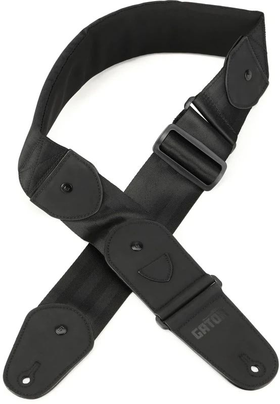 Gator Cases G-ICON-3INSTRAP-BLKS ICON Guitar Strap - Short Ver