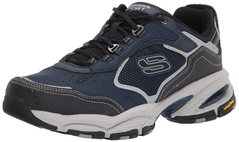 Skechers Men's Vigor 3.0 Drafting Hands Free Slip-in Sneaker, Navy/Black, 6.5 UK