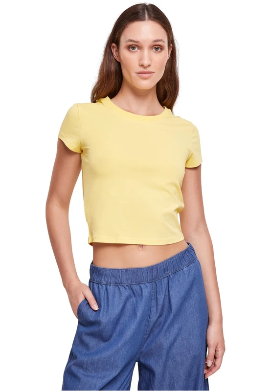 Urban Classics Women's Stretch Jersey Cropped Tee, vintagesun, 3XL