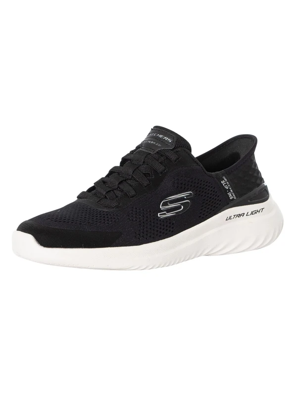 Skechers Men's Bounder 2.0 Emerged - Black Mesh Trainers