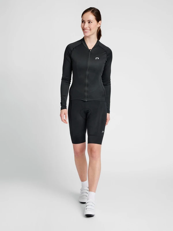 newline Women's Womens CORE Bike L/S Jersey Shirt, Schwarz, XS