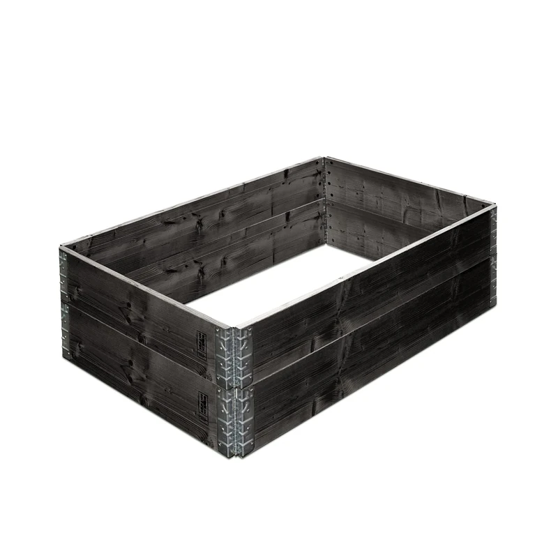 Gartenfreude Raised Bed, Black, 120 x 80 x 19,5 cm