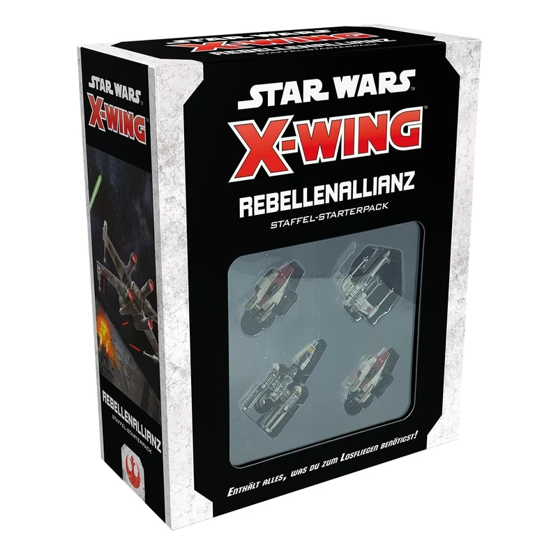 Atomic Mass Games, Star Wars: X-Wing 2nd Edition - Rebel Alliance, Season Starter Pack, Tabletop, 2 Players, Ages 14+, 30-45 Minutes, German, Multicoloured, Multicoloured