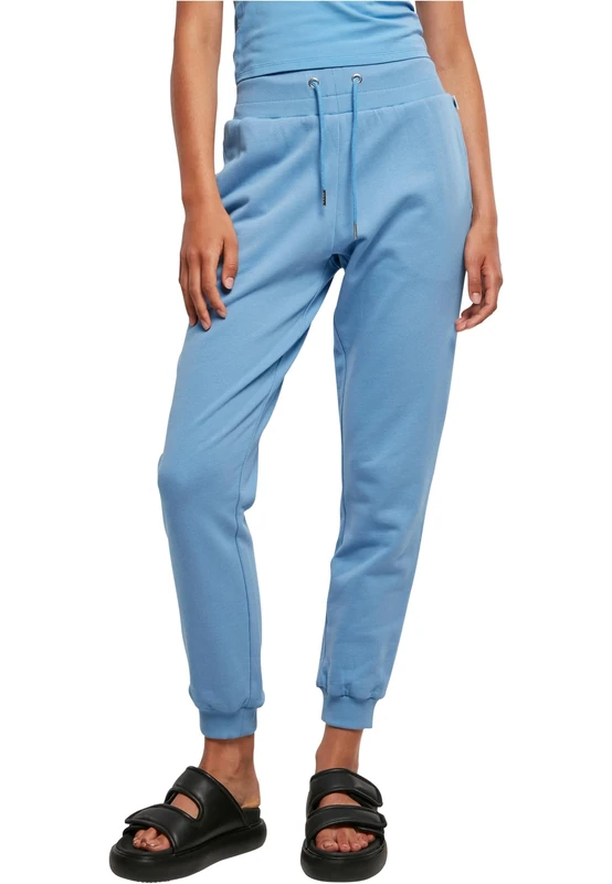 Urban Classics Women's TB4086-Ladies Organic High Waist Sweat Pants Ladies, horizonblue, XS