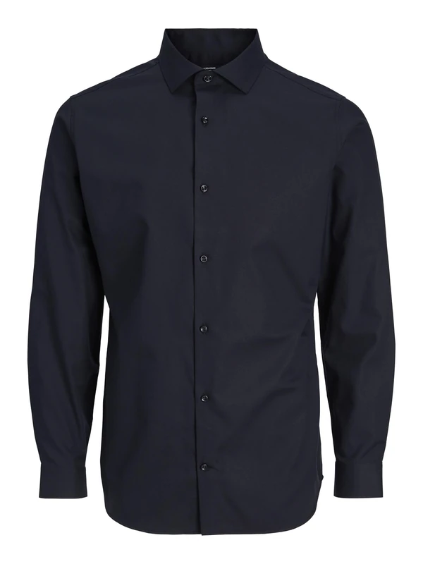 JACK & JONES Male Shirt Slim Fit Shirt, Black, XS - Image 1