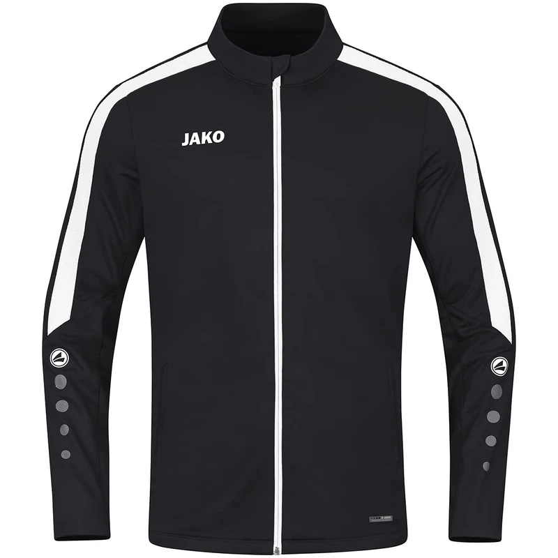 JAKO - Powerful Polyester Jacket, Unisex-Child, Black, 164