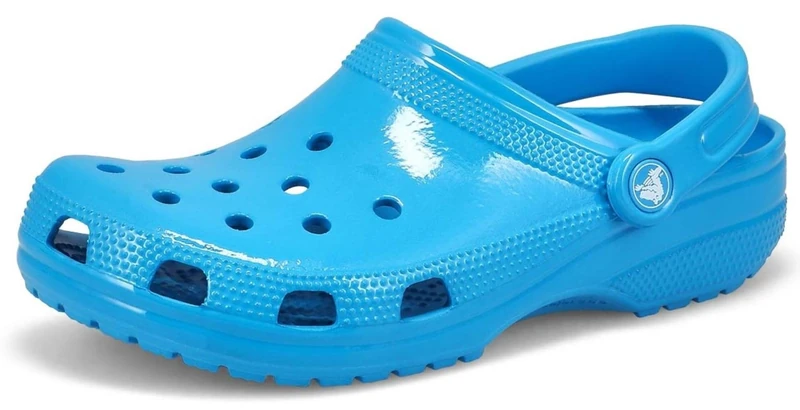 Crocs Unisex Classic Clogs, Neon HL (Ocean), 5 UK Men/ 6 UK Women