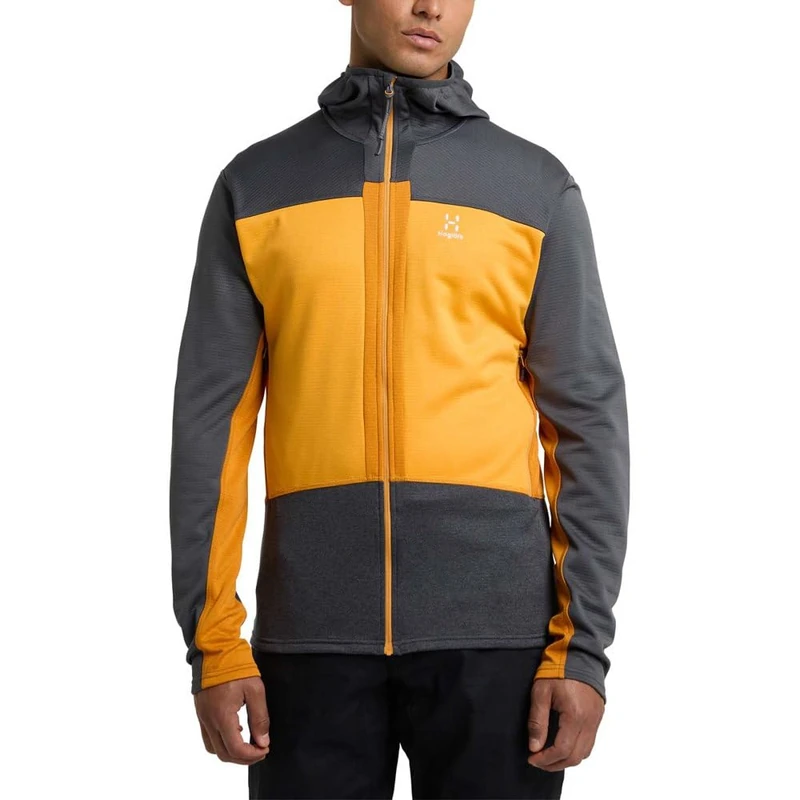HAGLOFS 606047_5M4 ROC FLASH MID Jacket Men's MAGNETITE/SUNNY YELLOW Size L